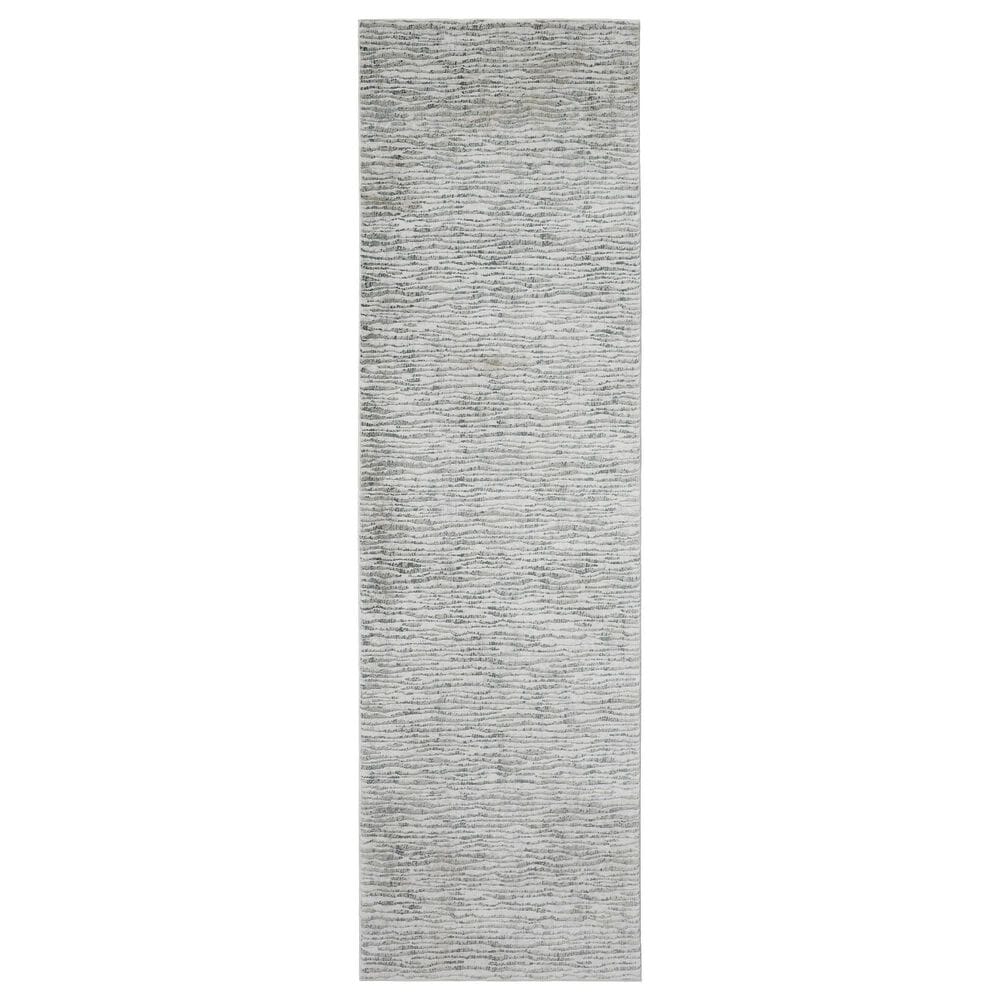 Feizy Rugs Atwell 3218F 3' x 10' Gray Runner, , large