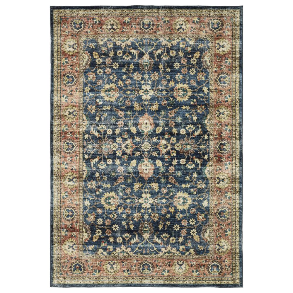 Oriental Weavers Sumter 2" x 3" Blue and Rust Area Rug, , large