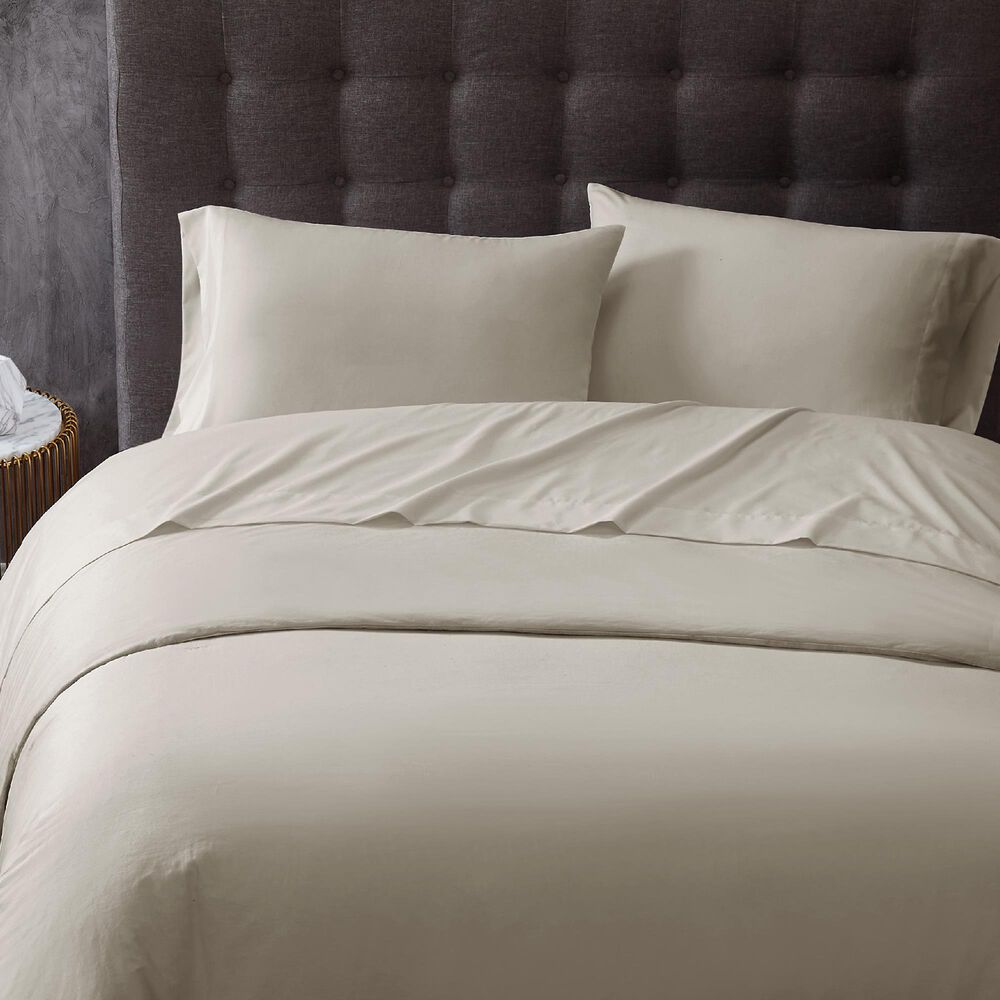 Pem America Truly Calm Antimicrobial 4-Piece Full Sheet Set in Khaki, , large