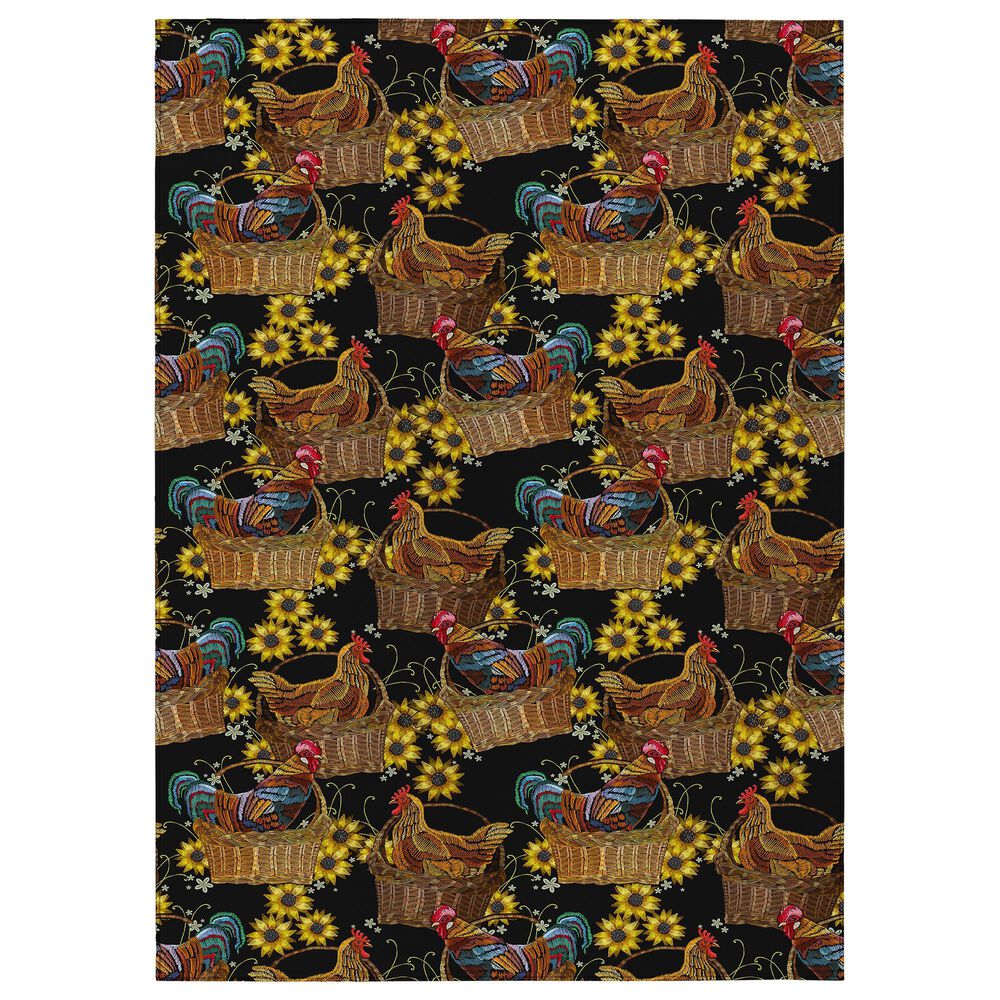 Dalyn Rug Company Kendall KE2 10" x 14" Black Area Rug, , large