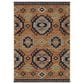 Oriental Weavers Legacy LGY01 Rust and Blue 9"10" x 12"10" Area Rug, , large