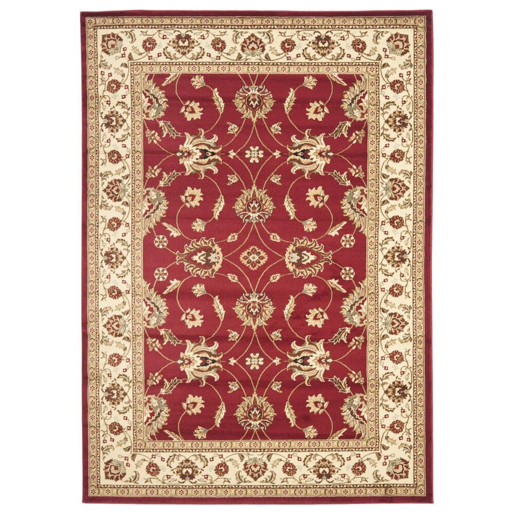 Safavieh Lyndhurst LNH553 8"9" x 12" Red and Ivory Area Rug, , large