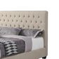 Pacific Landing Chloe California King Upholstered Bed in Oatmeal, , large
