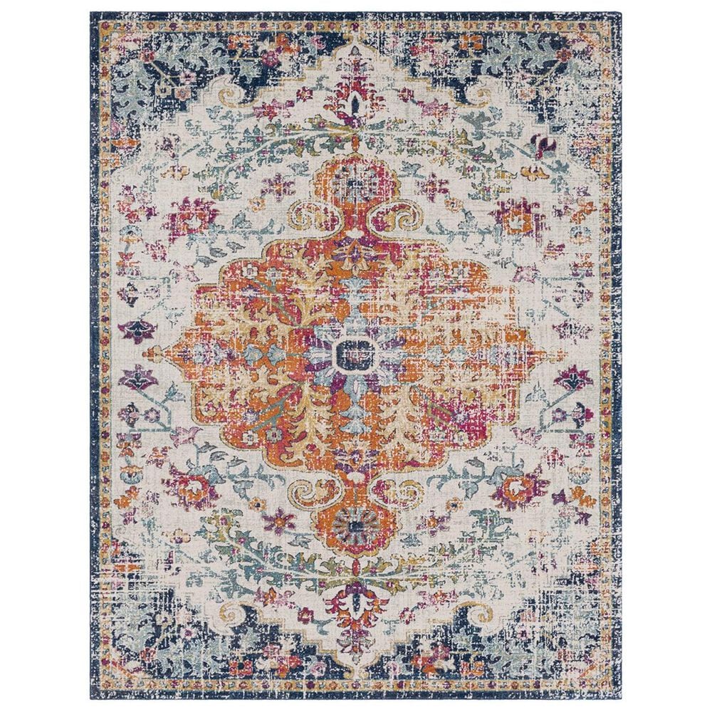 Surya Harput HAP-1000 7"10" x 10"3" Saffron and Gray Area Rug, , large