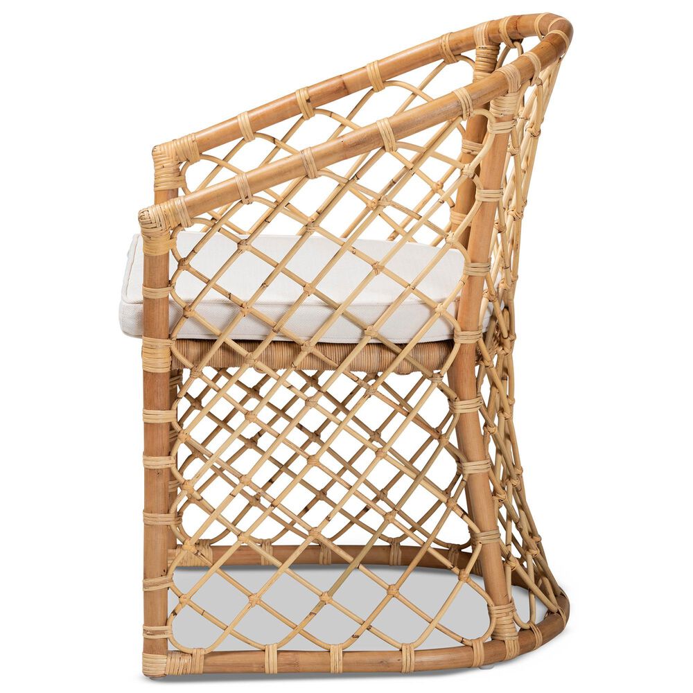 Baxton Studio Orchard Arm Chair in Natural Brown, , large