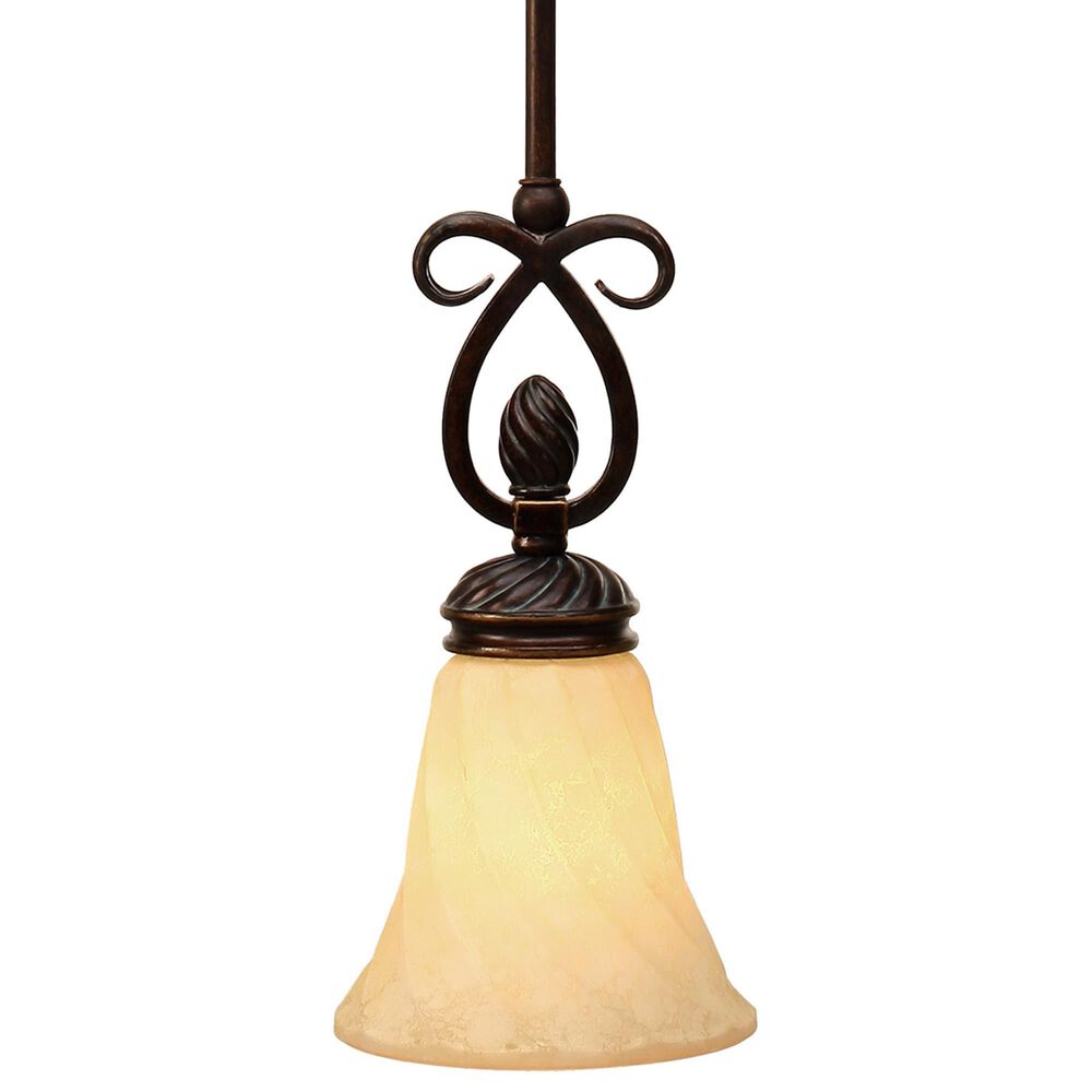 Golden Lighting Torbellino 1-Light Mini Pendant in Cordoban Bronze, , large