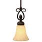 Golden Lighting Torbellino 1-Light Mini Pendant in Cordoban Bronze, , large