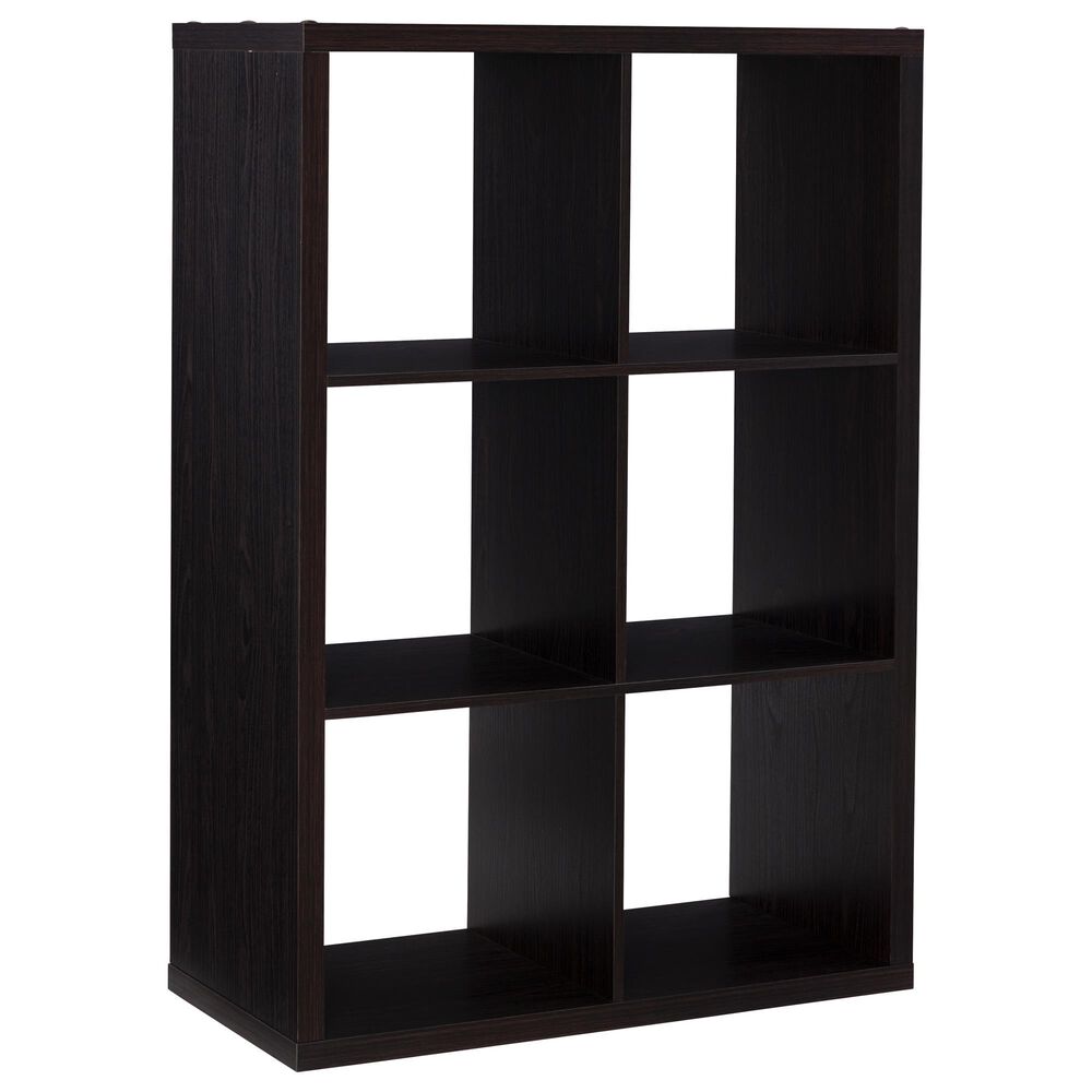 Linon Home Decor Galli 6-Shelf Bookcase in Espresso, , large