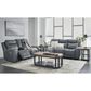 Ashley Mindanao Power Reclining Sofa in Steel, , large