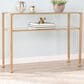 Southern Enterprises Jaymes Console Table in Gold, , large