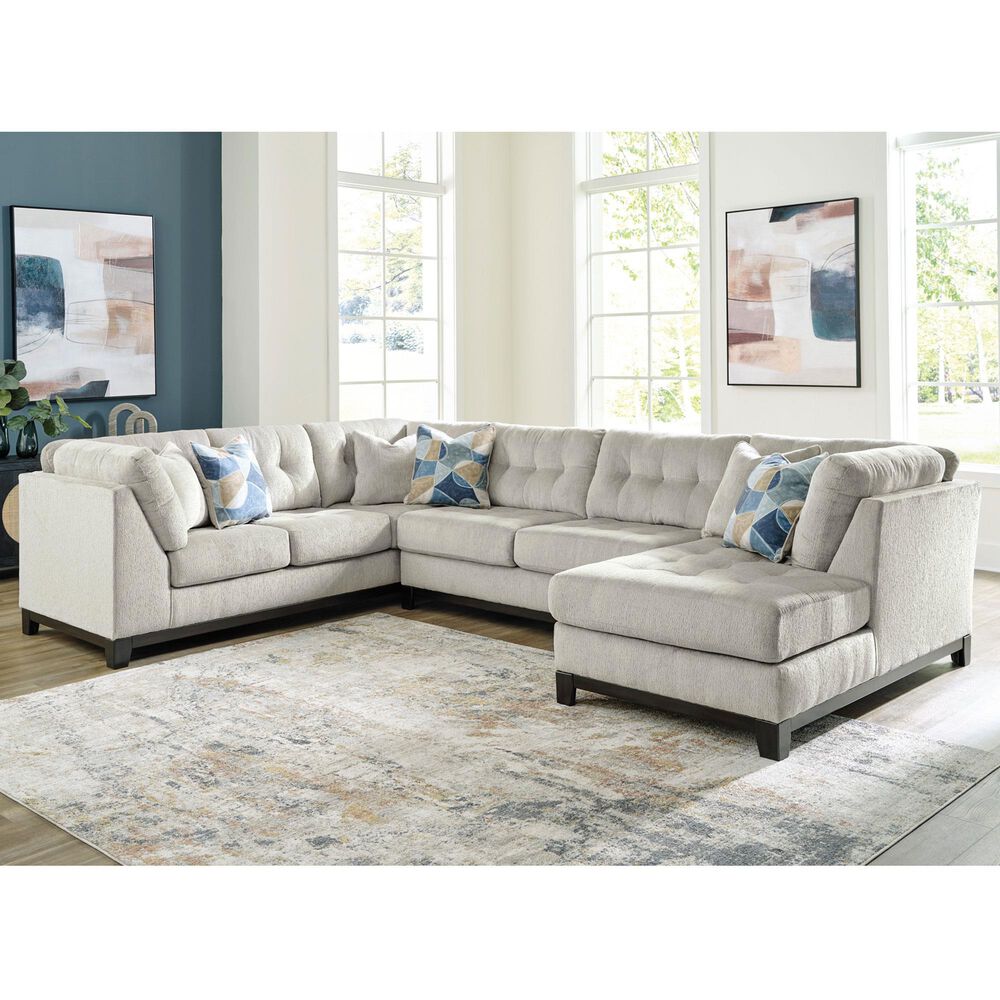 Ashley 3-Piece Right Facing Sectional with Chaise in Stone, , large