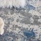 Nourison Rustic Textures RUS08 Grey and Blue 5"3" x 7"3" Area Rug, , large