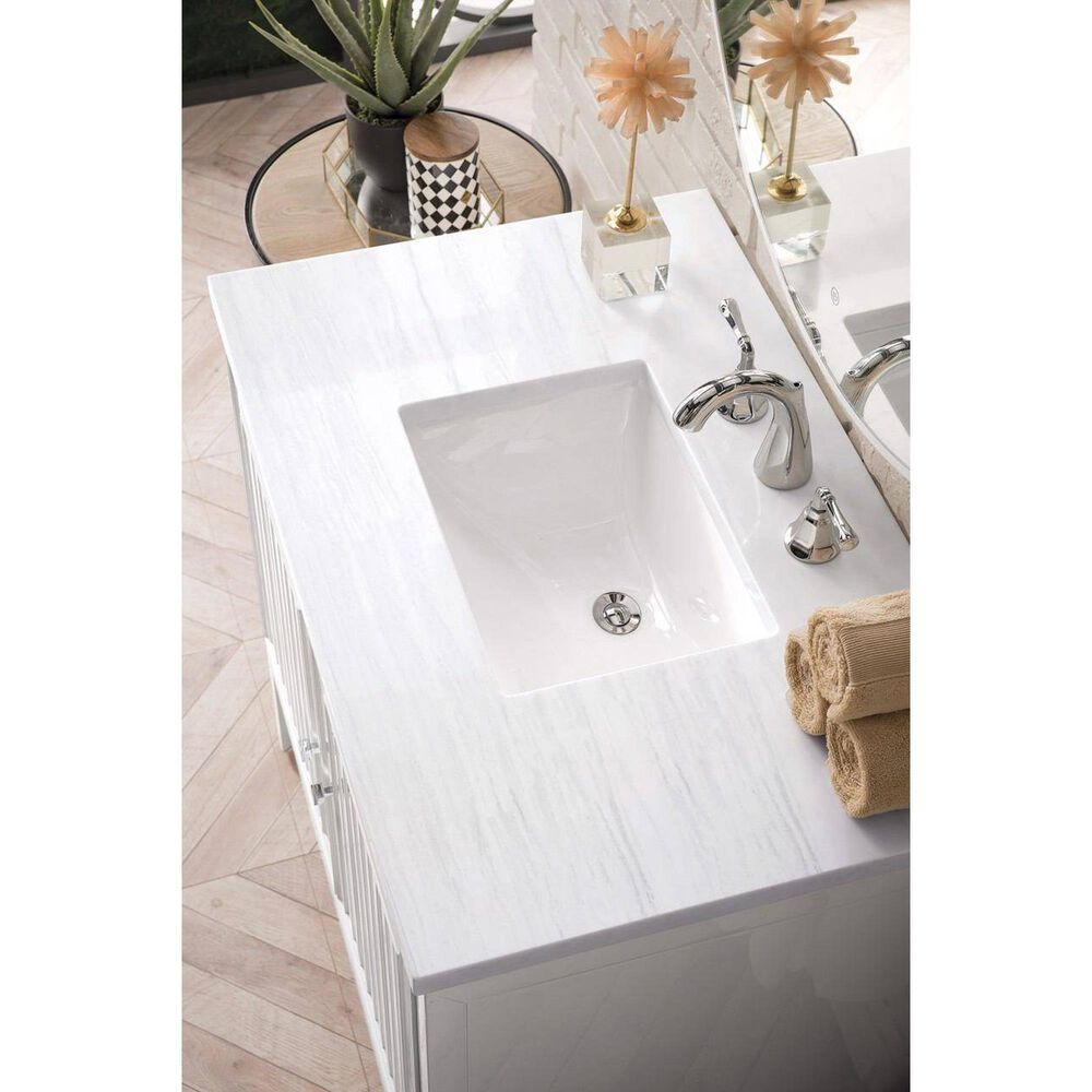 James Martin Vanities Athens 36&quot; Single Vanity Base in Bright White, , large