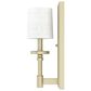 Hunter Briargrove 1-Light Wall Sconce in Painted Modern Brass, , large