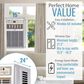 Keystone 10000 BTU Casement Window Air Conditioner in White, , large