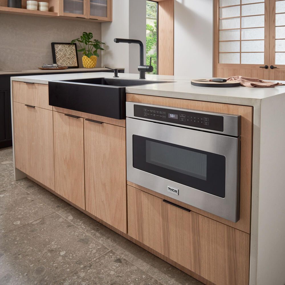 Thor Kitchen 24&quot; Microwave Drawer in Stainless Steel, , large