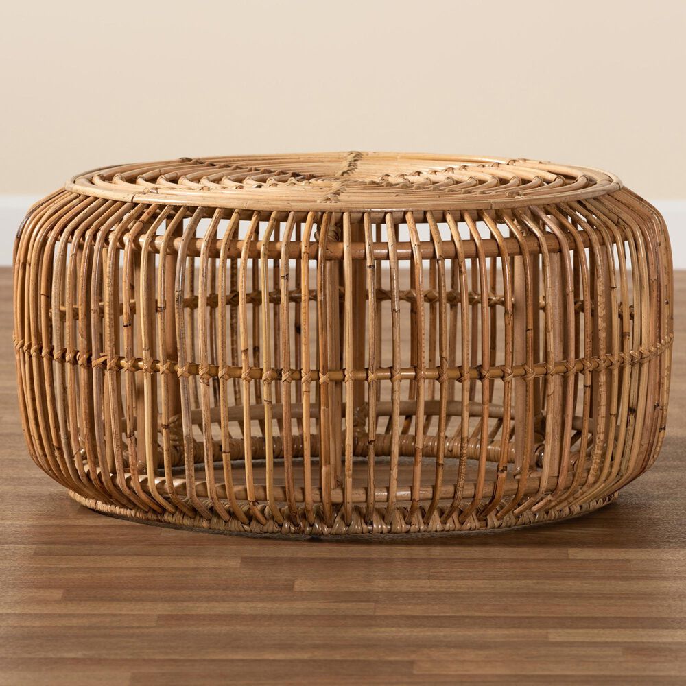 Baxton Studio Aliane Coffee Table in Natural Brown, , large