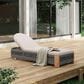 Hearth and Haven Outdoor Chaise Lounge Chair in Beige, , large