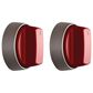 Wolf Appliances M Series 30" Professional Built-In Oven Knob Kit in Red, , large