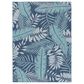 Nourison Garden Oasis GOA02 Navy 5" x 7" Indoor/Outdoor Area Rug, , large