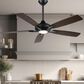 Minka-Aire Dyno 52" Ceiling Fan with Dark Walnut Blades in Coal, , large