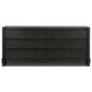 Four Hands Aramis 6 Drawer Dresser Only in Smoked Black Resawn, , large