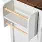 HOMLUX 53.5""Farmhouse Kitchen Island in White, , large