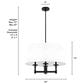 Hunter Briargrove 4-Light Chandelier in Matte Black, , large