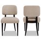 Jennifer Taylor Home Harriet Side Chair with Merino Gray Cushion in Dark Espresso (Set of 2), , large
