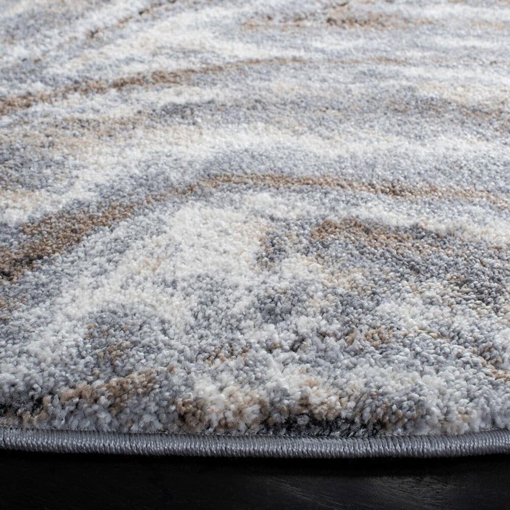 Safavieh Cyrus Shag 6&#39;7&quot; Round Beige and Grey Area Rug, , large