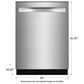 Frigidaire 24" Tub Built-In Dishwasher with 49 dBA in Stainless Steel, , large