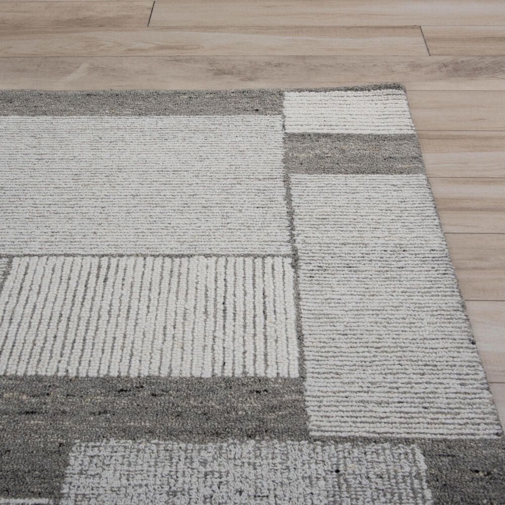 RIZZY Willow Gray, Ivory, Beige and Charcoal 2'6" x 8' Runner, , large