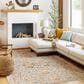 Surya Reina Light Gray, Cream, Denim, Mustard, Rust, Olive and Light Brown 6"7" x 9"6" Area Rug, , large