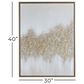 CosmoLiving by Cosmopolitan 40" x 30" Abstract Wall Art in Silver, White, Gold and Gray, , large