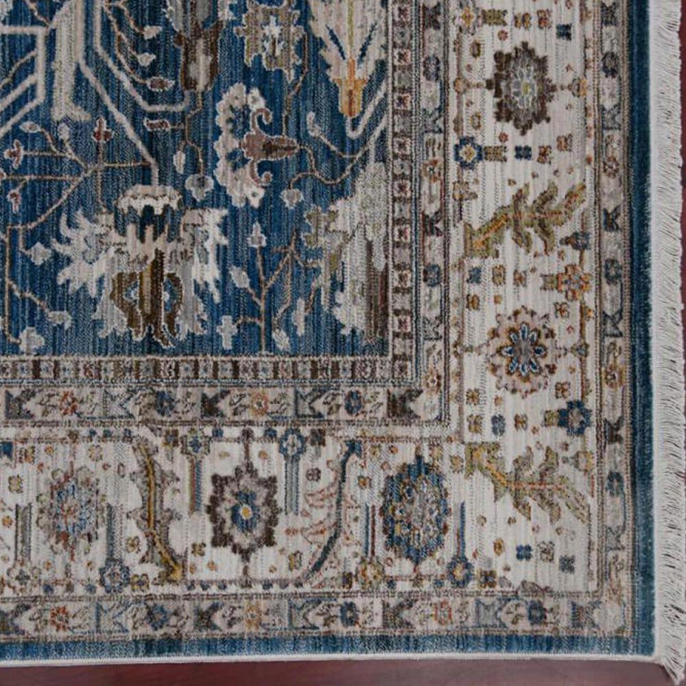 Amer Rugs Arcadia 2&#39; x 3&#39; Navy Blue Ivory Area Rug, , large