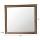 James Martin Bristol 29" Rectangular Mirror in White Washed Walnut, , large
