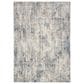 Nourison Infinity IFN04 9" x 12" Ivory, Grey and Blue Area Rug, , large
