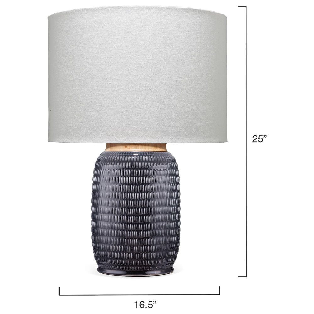 Jamie Young Garron Ceramic Table Lamp in Navy, , large