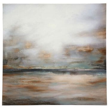 Ashley Weatheridge 35.63" x 35.38" Wall Art in Orange and Gray, , large