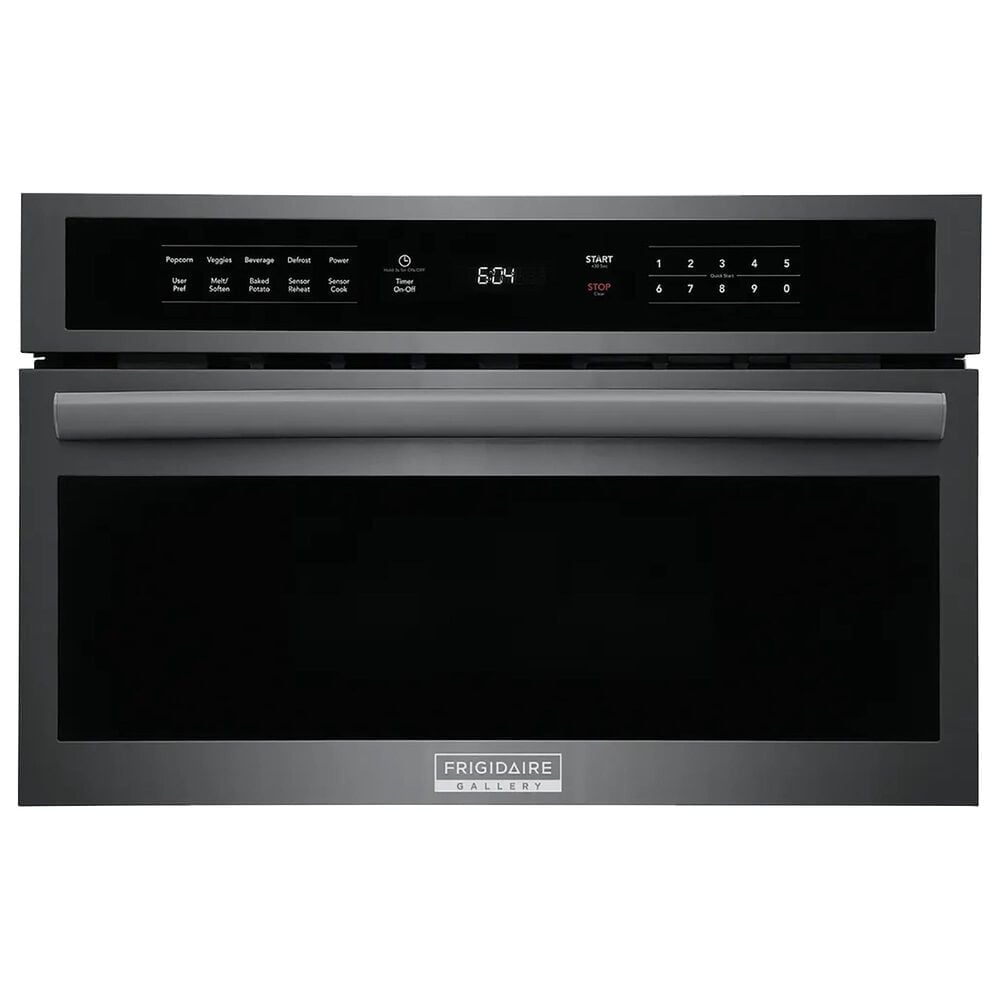 Frigidaire Gallery 1.6 Cu. Ft Built-In Microwave Oven with Drop Down Door in Black Stainless Steel, , large