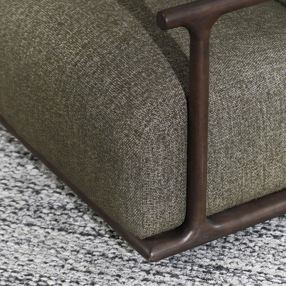 Classic Home Lucia Swivel Accent Chair in Kale Green, , large