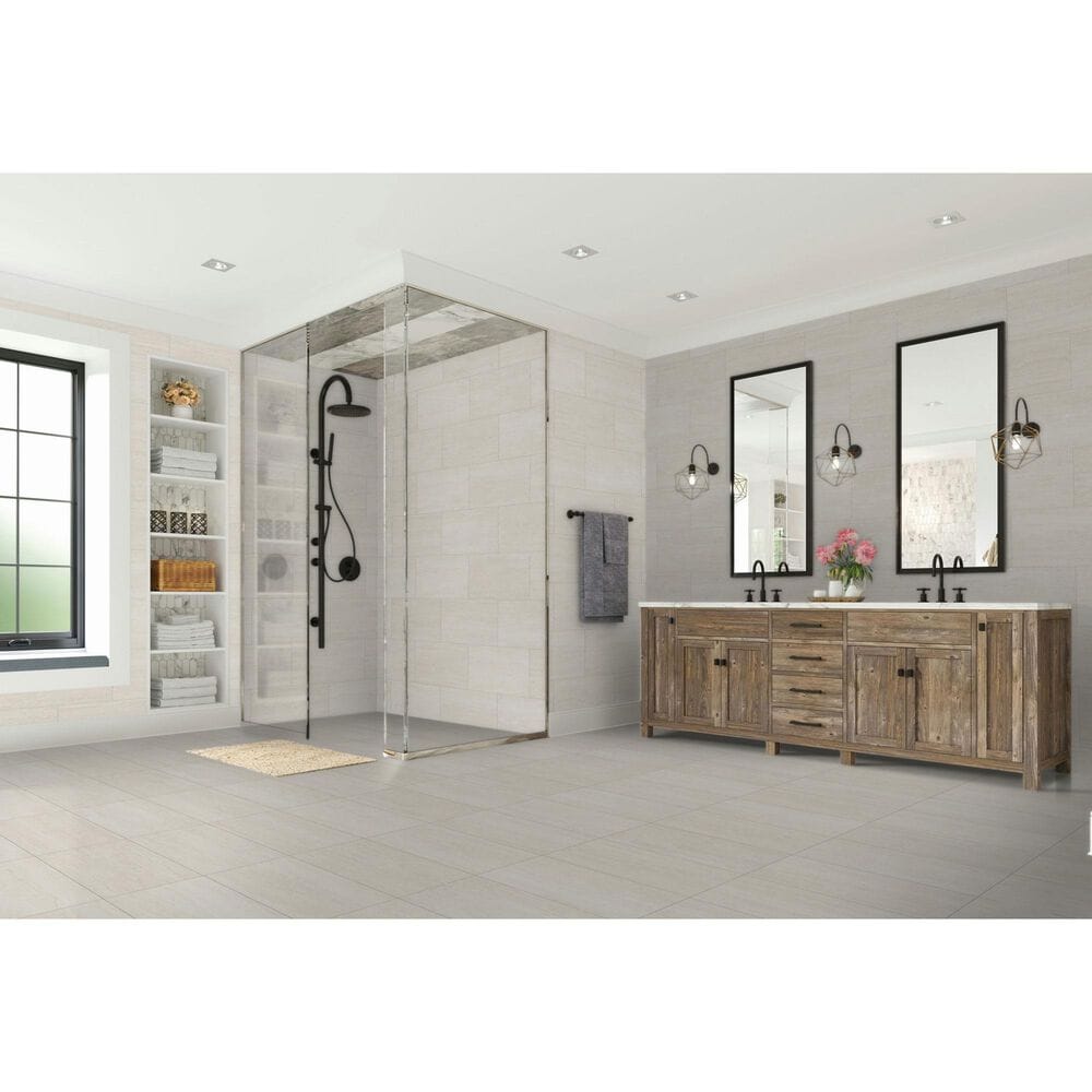 Dal-Tile Haddonstone Peony Rectangle Vein Cut 12" x 24" Matte Porcelain Tile, , large