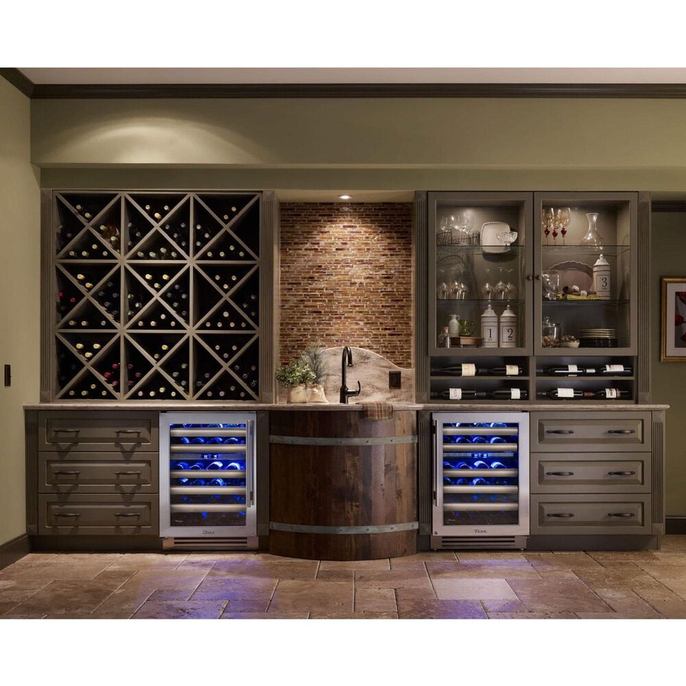 True Residential 5.5 Cu. Ft. Undercounter Wine Cabinet with Right Hinge and Glass Door in Stainless Steel, , large