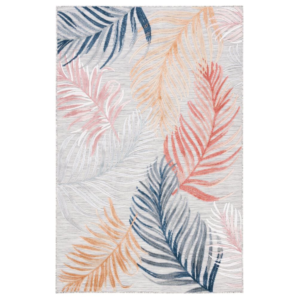 Safavieh Cabana CBN445 8" x 10" Multicolor Indoor/Outdoor Area Performance Rug, , large