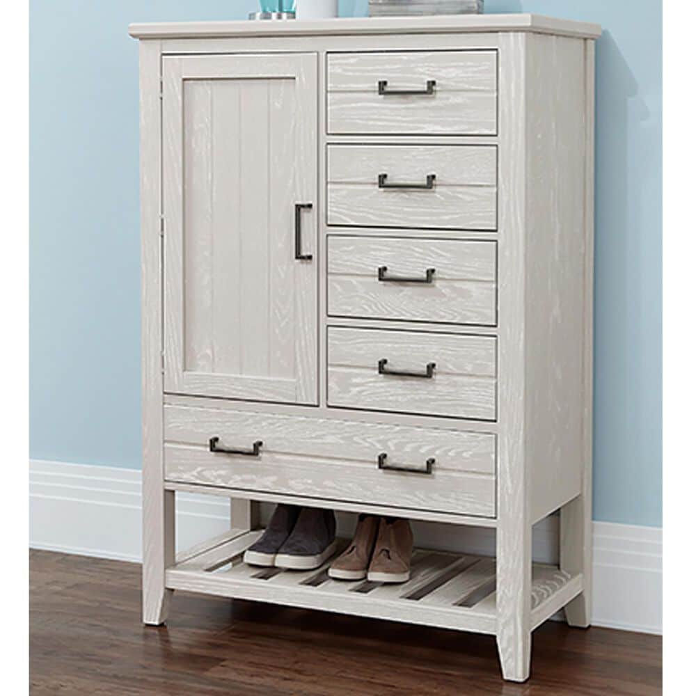 Viceray Collections Passageways 5 Drawer Door Chest in Oyster Grey, , large