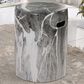 Uttermost Marvel Garden Stool in Black and White, , large