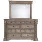 Millenium Blairhurst 5-Piece King Panel Bedroom Set in Light Warm Grayish Brown with Lights and USB Ports, , large