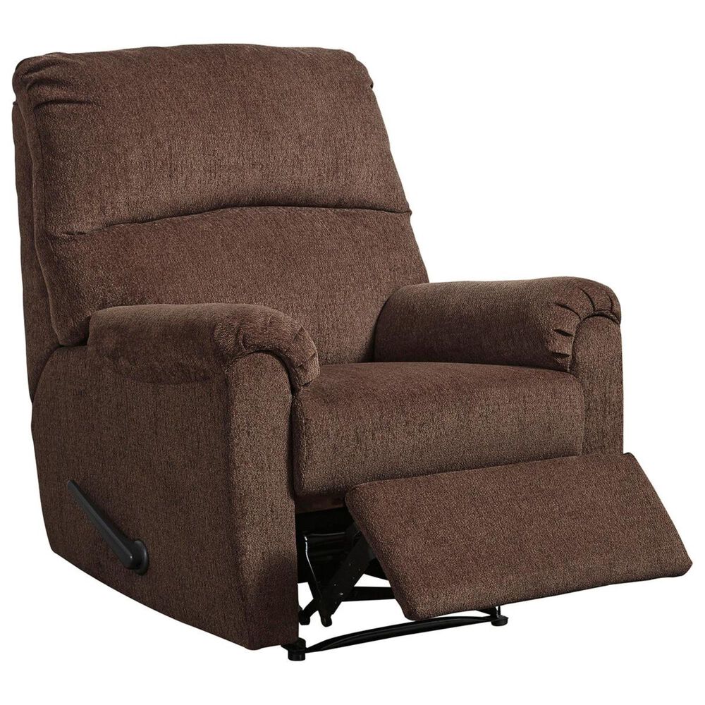 Ashley Nerviano Manual Zero Wall Recliner in Chocolate, , large