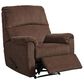 Ashley Nerviano Manual Zero Wall Recliner in Chocolate, , large