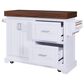 HOMLUX 53" Large Kitchen Island with 3.5" Thick Desktop in White, , large